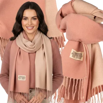 Šála HRUBÁ ŠÁLA SZALIK DAMSKI ZIMNÍ TEPLÁ VELKÁ Elegantní Oboustranná S třásněmi