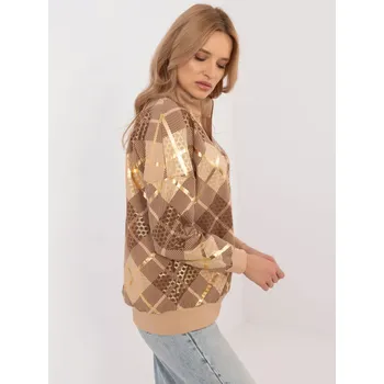 Dámská mikina Mikina CLM BL 1259.59 camel XL