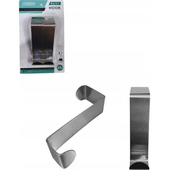 Věšák Ocelové háčky na dveře, sada 2 ks, délka 10 cm, 11458