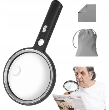 Lupa LUPA NA ČTENÍ SKLO S VÝKONNÝMI LED DIODAMI X31LED