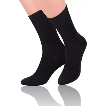 Pánské ponožky Pánské ponožky 018 black - Steven černá 35/38