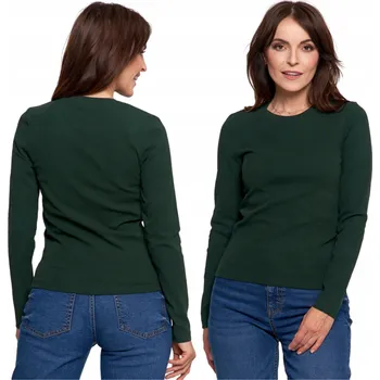 Dámská košile DÁMSKÁ BAVLNĚNÁ BLŮZA S DLOUHÝM RUKÁVEM MORAJ PROUŽKOVANÁ ZELENÁ M