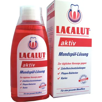 zubní pasta Lacalut Aktiv ústní voda (300ml)