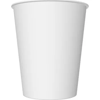 Jednorázové nádobí Kelímek papírový 250ml BÍLÝ, bez plastu