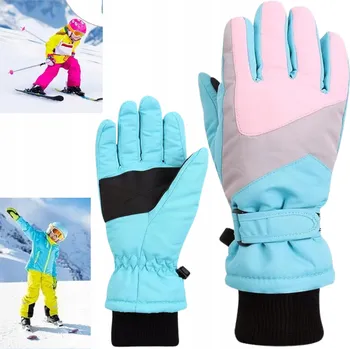 Rukavice Dětské zimní lyžařské rukavice sportovní teplé nepromokavé
