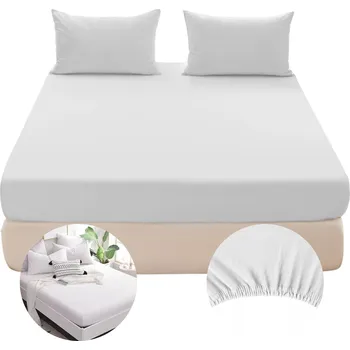 Prostěradlo Prostěradlo jersey 180x200+25 bílé s gumou