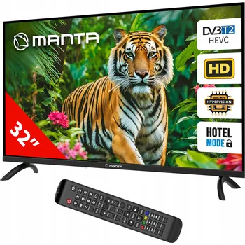 Televizor TELEVIZE 32 PALCŮ TV TUNER DEKODÉR DVBT2 DVBC LED HD USB ARC HDMI CL+ MANTA