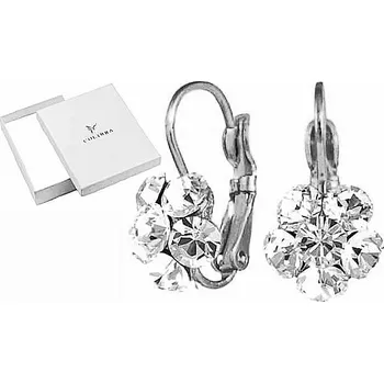 Náušnice Pozlacené Náušnice s kameny Swarovski COLIBRA