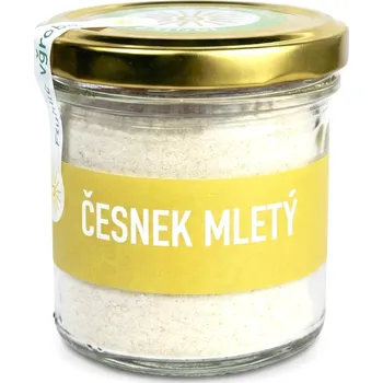 Koření inutea Česnek kuchyňský mletý – 80 g ve skle - kořenka 165ml