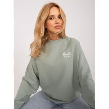 Dámská mikina Mikina D10088BC02656A pistácie XS