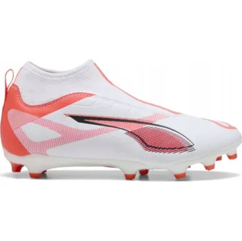 Kopačky Fotbalová obuv dětské PUMA Ultra 5 Match+ LL FG/AG Jr puma white, velikost 36 EU