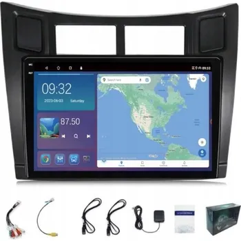 Autorádio GPS RÁDIO ANDROID NAVIGACE TOYOTA YARIS 2005-2012 BT CARPLAY 4GB 64GB
