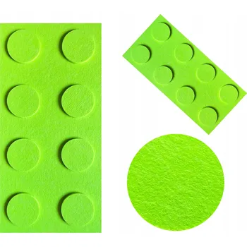 Obraz Filcové kostky na zeď panely LEGO 30x60 zelenomodrá