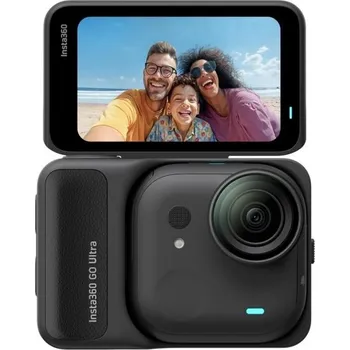 Digitální kamera Insta360 GO Ultra miniaturní akční kamera, 4K Ultra HD, 60fps, magnetický systém uchycení, černá