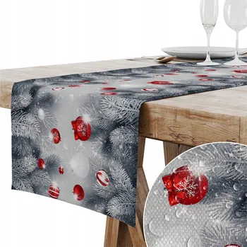 ubrus UBRUS BĚHOUN 40x140 HLADKÝ VÁNOČNÍ DEKORATIVNÍ 167