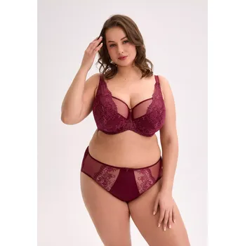 Podprsenka Gaia poloměkká podprsenka BSM 1313 Jovana Maxi Maroon kaštanové 90I