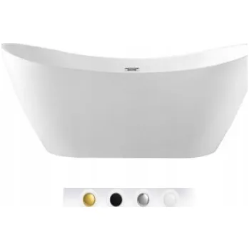 Vana Volně stojící akrylátová vana Braider Salanea, odtok uprostřed, 170 x 72 cm