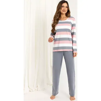 Pánská móda Pyžamo Regina 726 dlouhé/r M-XL Z25/26 dámské Béžová XL