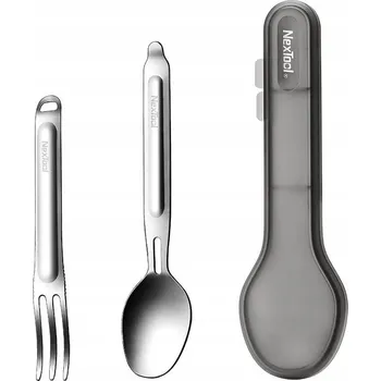Příbor Titanová sada turistických příborů - lžíce a vidlička NexTool