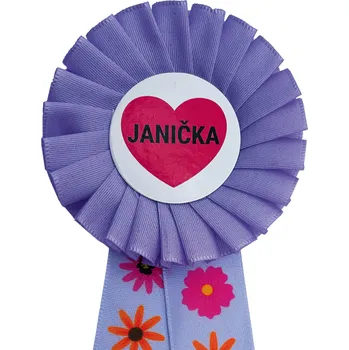 Kokarda jednořadá KYTIČKY, průměr 8 cm