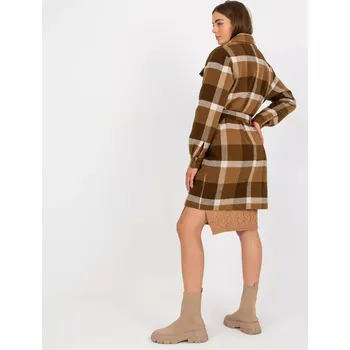 Dámský kabát Dámský kabát LK PL 509076 57P tmavě lila 42