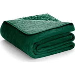 Zelený sametový prošívaný přehoz 170x210 cm Laila – AmeliaHome ID_1649246