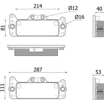 Motor automobilu Chladič oleje, automatická převodovka MAHLE CLC 222 000P
