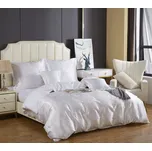 POVLEČENÍ BÍLÉ SATÉNOVÉ 160x200 + 2 POVLEČENÍ NA POLŠTÁŘ 70x80 SADA