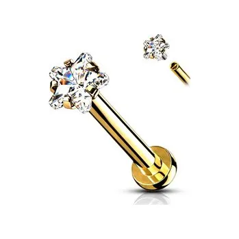 Piercing LB1094GD-1206 Piercing do brady labreta / cartilge