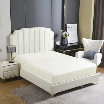 Prostěradlo Prostěradlo s gumou Spod Igły i Nitki bavlněný satén 200 x 220 cm