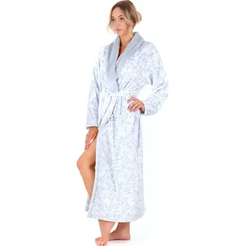 Dámský župan Dámský župan Flora 2556 vzorovaný ledově modrá - Vestis XL