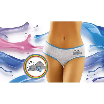 Kalhotky Dámské kalhotky Funny Elephant 2501 - Wol-Bar XS