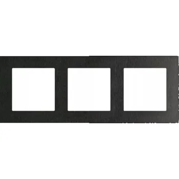 vypínač Trojitý Rámeček Kontakt-simon černý