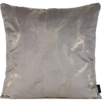 Povlak na polštářek Povlak na polštář 45x45 Velur NAIRA ocelově zlatý Eurofirany k závěsům