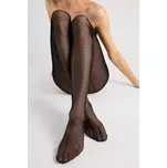 PATRIZIA - PUNTÍKATÉ TYLOVÉ PUNČOCHÁČE černá S