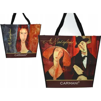 Carmani nákupní taška plast bez vzoru