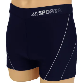 Pánské plavky Tmavě Modré Pánské Plavky 3XL Koupací šortky se stahovací šňůrkou a podšívkou