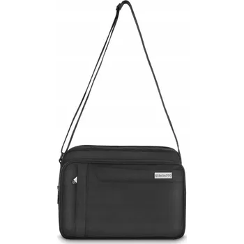 Pánská taška přes rameno do města, černá, prostorná kabelka přes rameno ZAGATTO