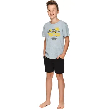 Pánské pyžamo Chlapecké pyžamo 2749 Wadim grey - TARO šedá 122