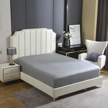 Prostěradlo Prostěradlo s gumou Spod Igły i Nitki bavlněný satén 160 x 200 cm