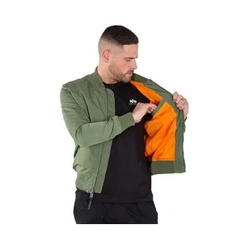 Pánský bomber Alpha Industries Bunda bomber AI.191103-01-4XL Zelená Slim Fit 3XL