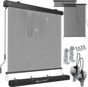 Stínicí technika KESSER vertikální markýza 160×250 cm s klikou | UV ochrana a soukromí