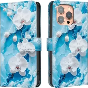 Pouzdro na mobilní telefon Pouzdro Book Binfen Painted Samsung A155, A156 Galaxy A15 4G/5G, Blue Orchid