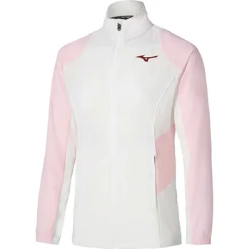 Dámská větrovka Dámská sportovní budna Mizuno Frontier Shadow Jacket / White Velikost: XL