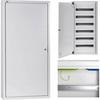 Rozvaděč Kanlux Kovová rozvodnice 6x18P Bílá 63A 230V