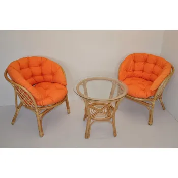 Sedací souprava Ratanová sedací souprava Java Hnědý kepr