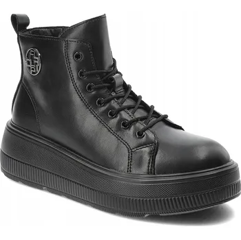 Dámská zimní obuv Kotníkové Kotníkové Boty FILIPPO DBT6374/24 BK ČERNÉ - 39