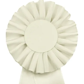 Kokarda jednořadá STANDARD, průměr 11 cm, bílá