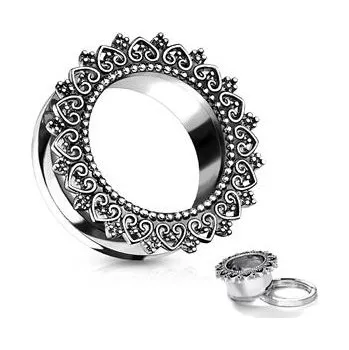 Piercing TN01139-14 Tunel do ucha s ornamenty