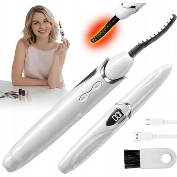 NAHŘÍVACÍ ELEKTRICKÁ KULMA NA ŘASY USB-C BÍLÁ